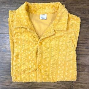 Large Men’s Urban Outfitters Soft Towel Button Up Shirt